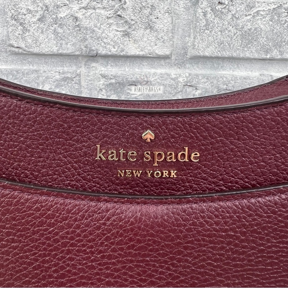 Kate Spade Leila North South Crossbody In Cherrywood - Picture 3 of 10